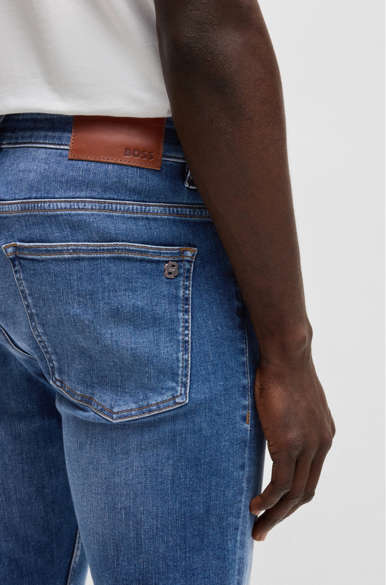 Джинси Slim Slim fit Низька для чоловіків (479589), колір Синій - №5