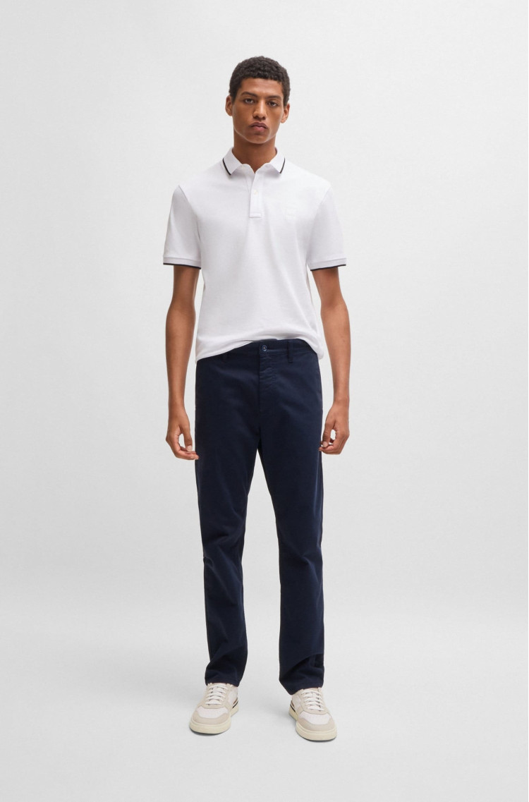 Поло Slim Fit для мужчин (479599), цвет Белый - №3