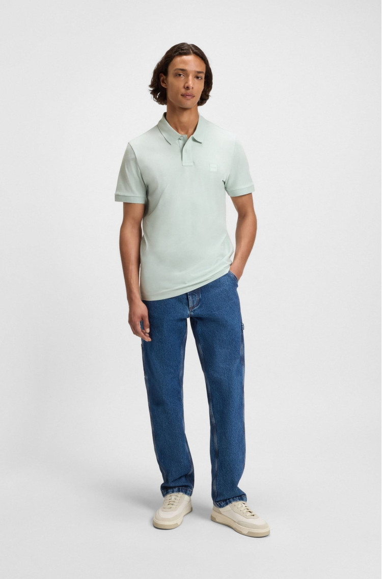 Поло Slim Fit для чоловіків (479601), колір Зелений - №3