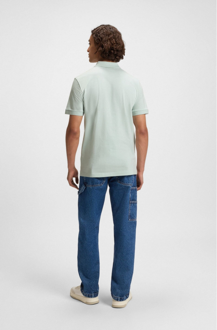 Поло Slim Fit для чоловіків (479601), колір Зелений - №4