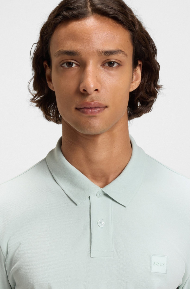 Поло Slim Fit для чоловіків (479601), колір Зелений - №5