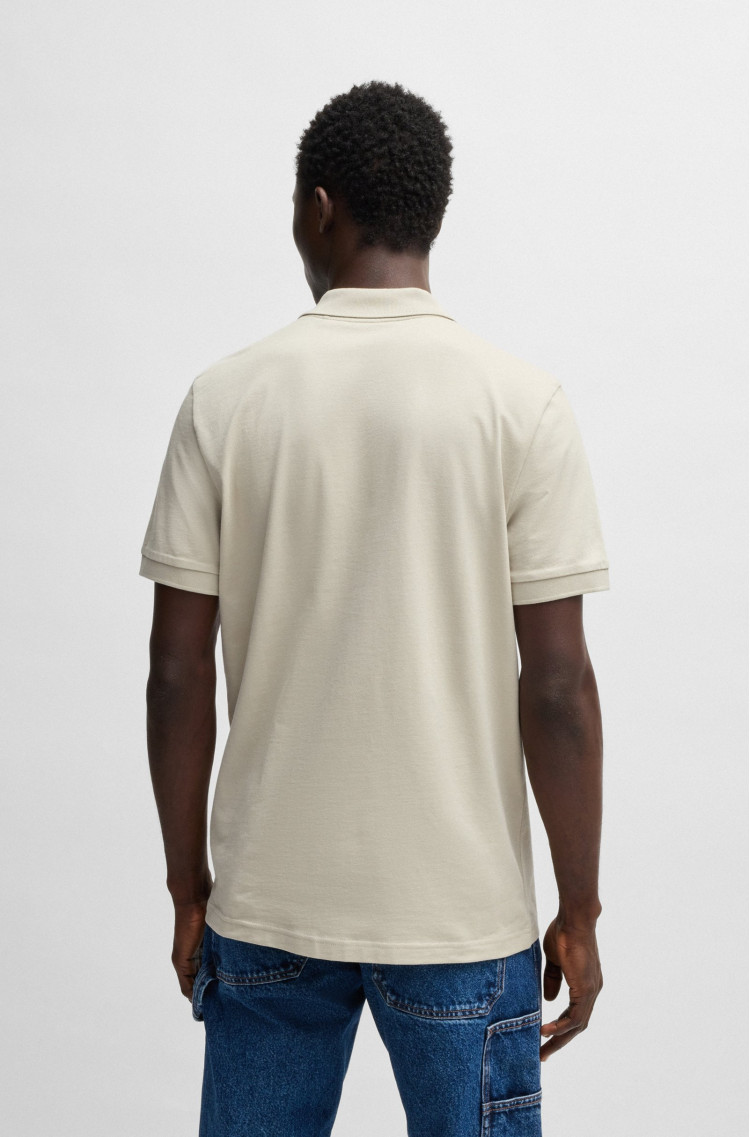Поло Slim fit для мужчин (479606), цвет Бежевый - №4