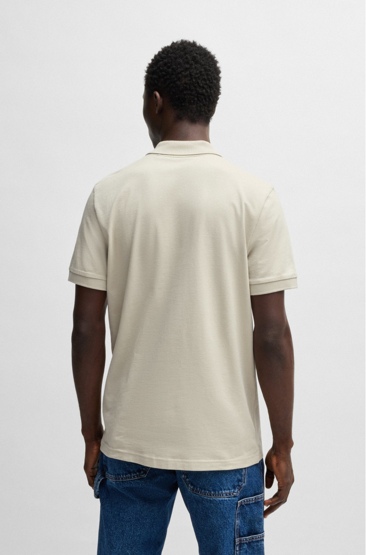 Поло Slim Fit для мужчин (479606), цвет Бежевый - №4