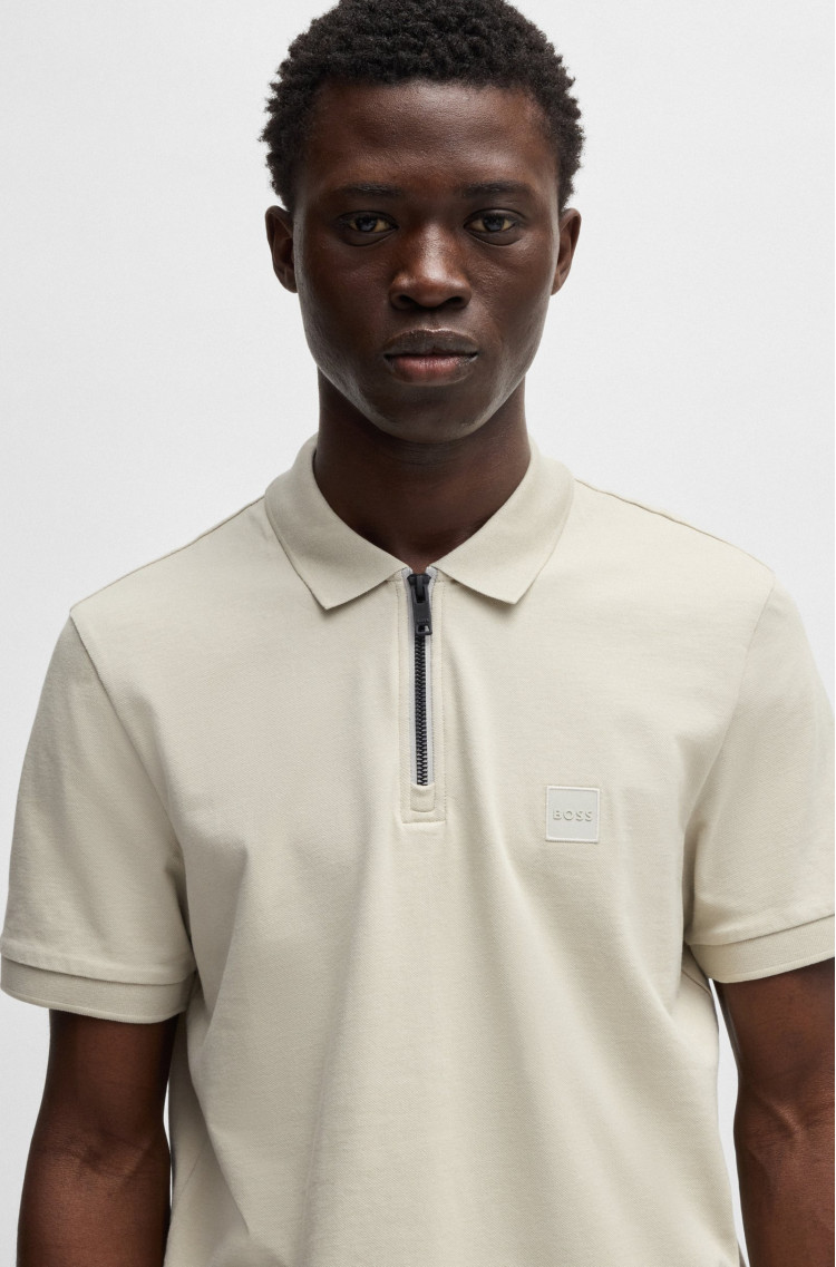Поло Slim fit для мужчин (479606), цвет Бежевый - №5