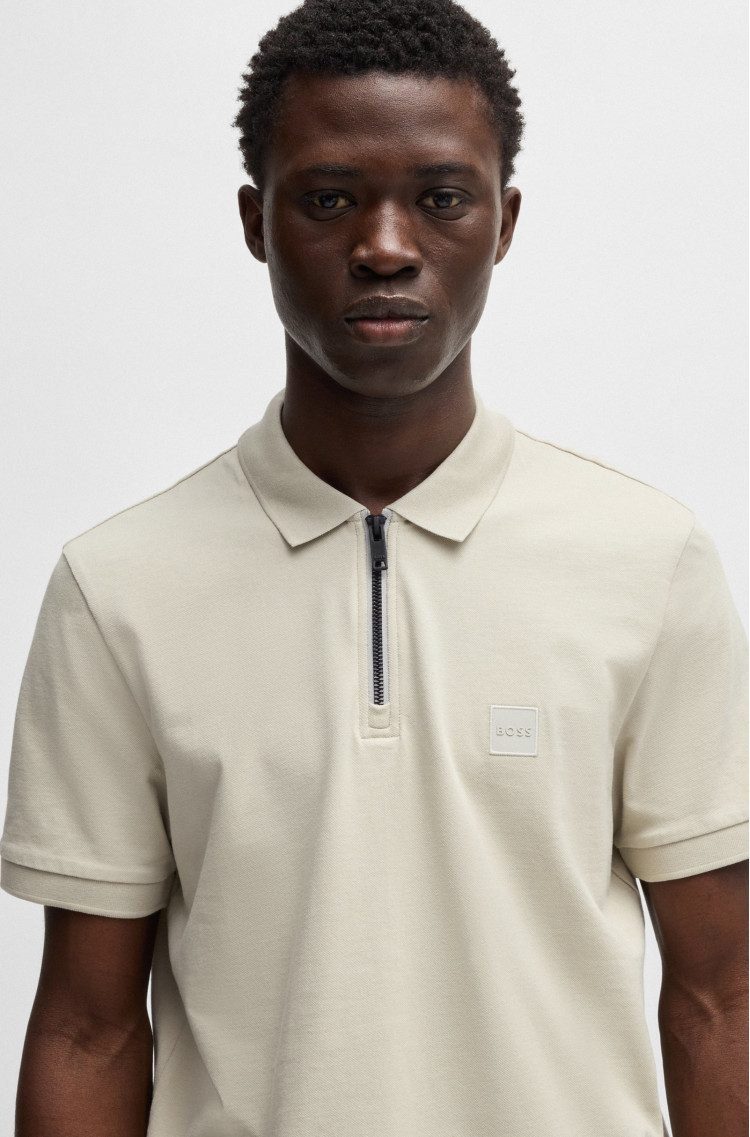 Поло Slim Fit для мужчин (479606), цвет Бежевый - №5