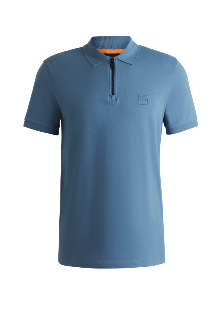 Поло Slim fit для чоловіків (479608), колір Синій - №1