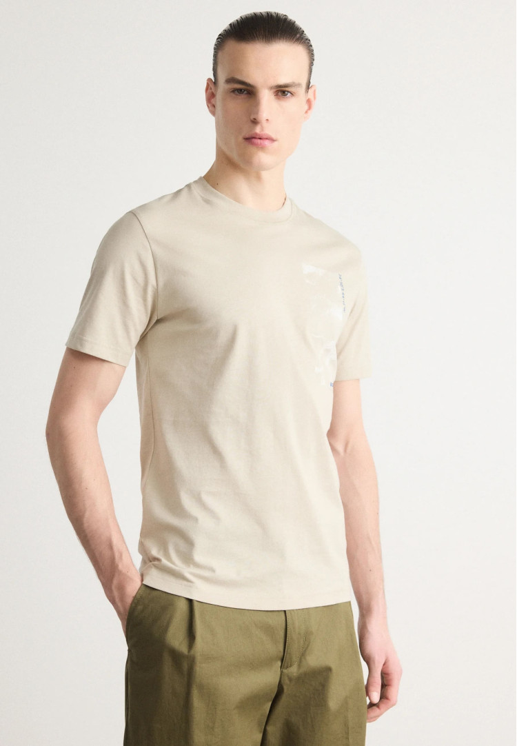 Футболка Regular fit для чоловіків (479621), колір Бежевий - №2