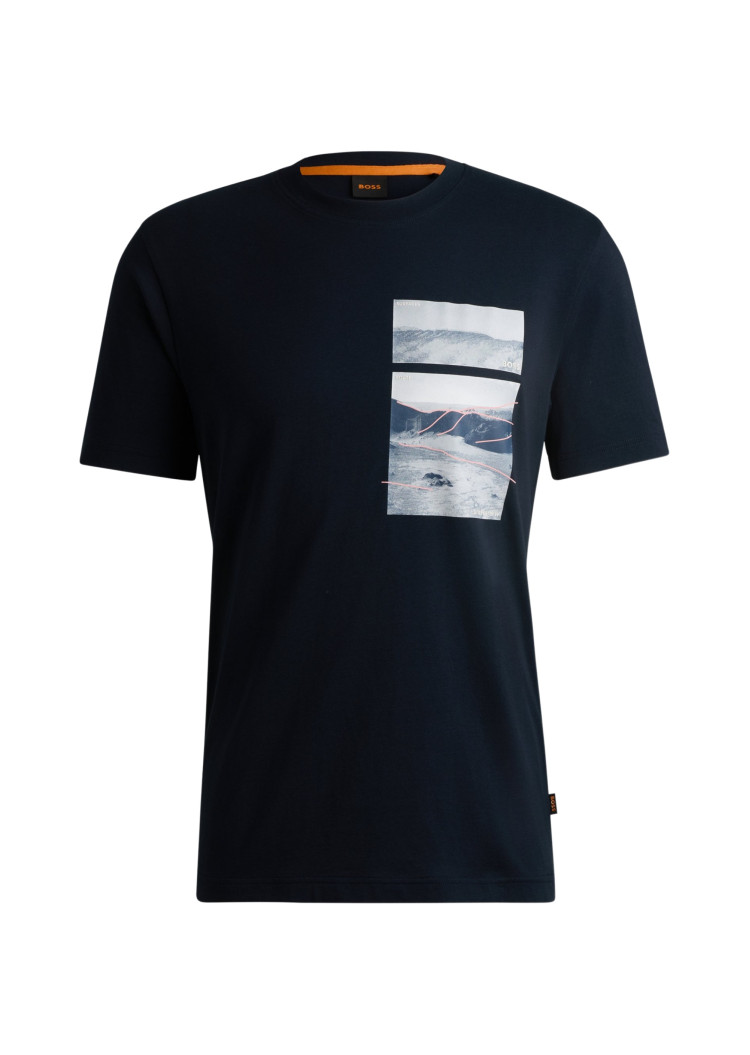 Футболка Regular fit для чоловіків (479624), колір Синій - №1