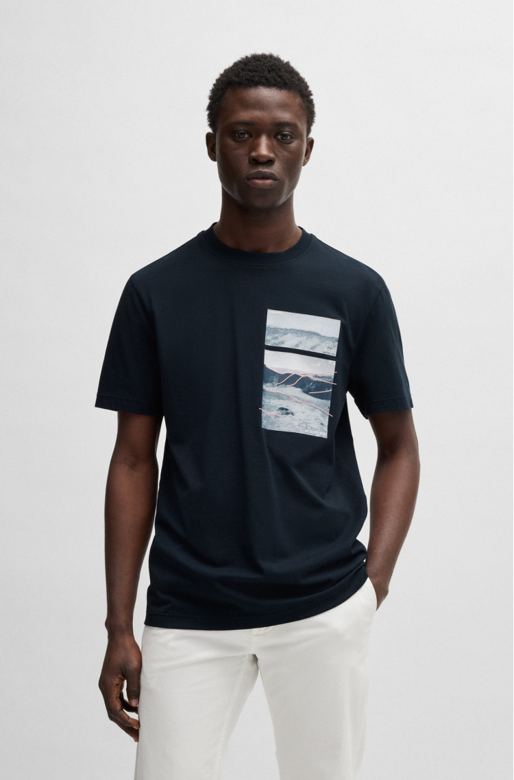Футболка Regular fit для чоловіків (479624), колір Синій - №2