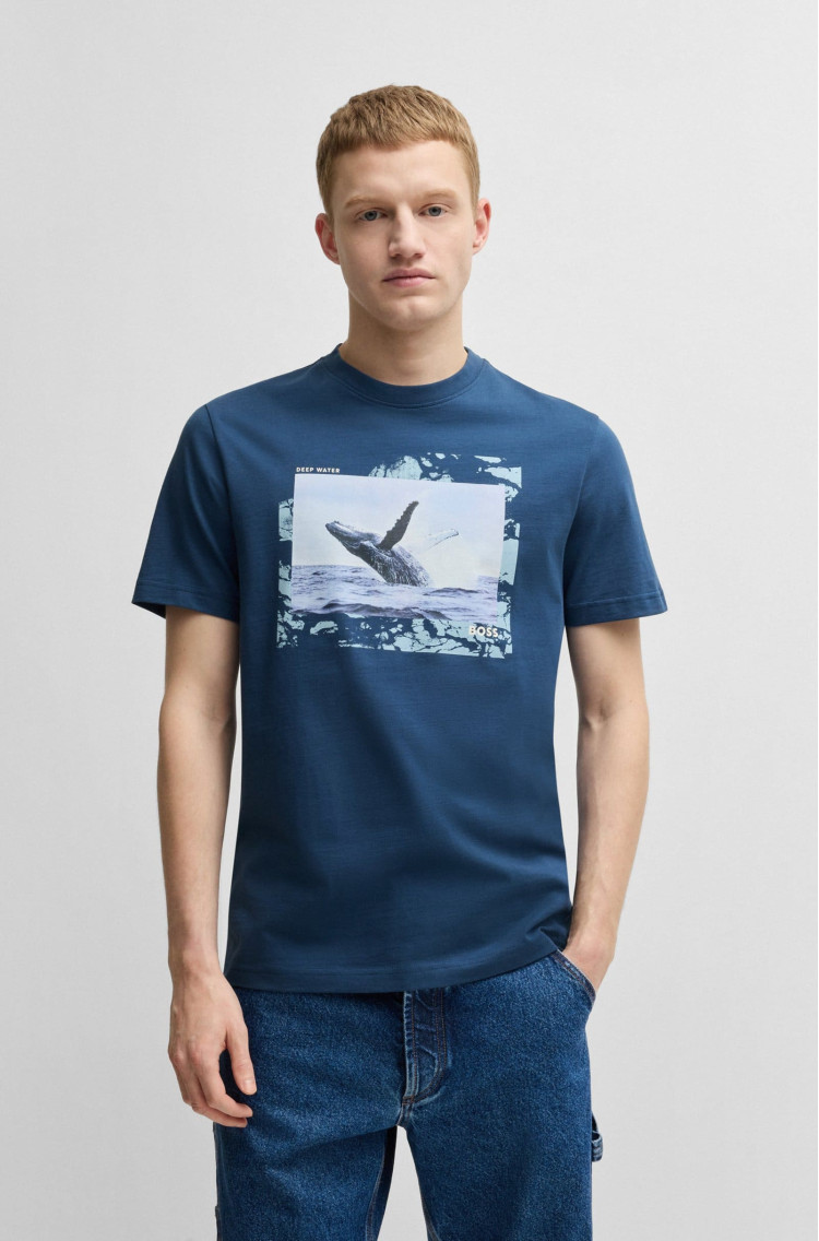 Футболка Regular fit для чоловіків (479632), колір Синій - №2