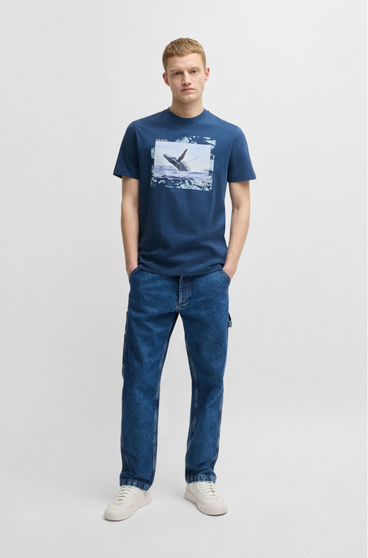 Футболка Regular fit для чоловіків (479632), колір Синій - №3