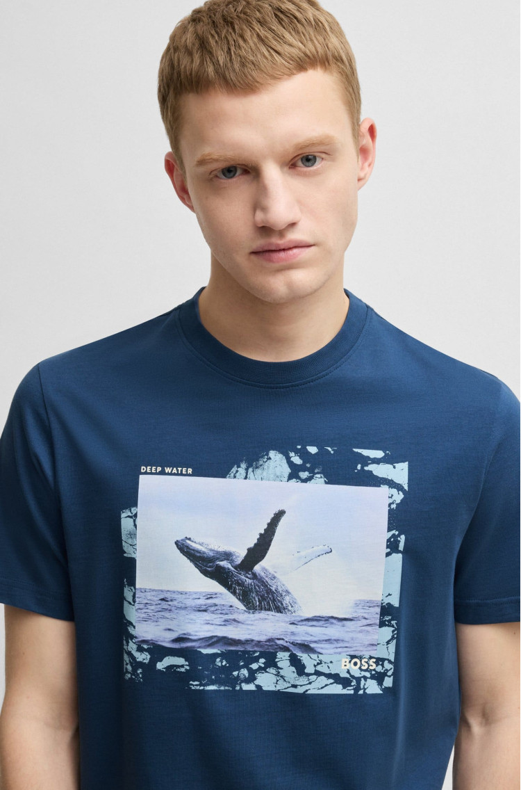 Футболка Regular fit для чоловіків (479632), колір Синій - №5
