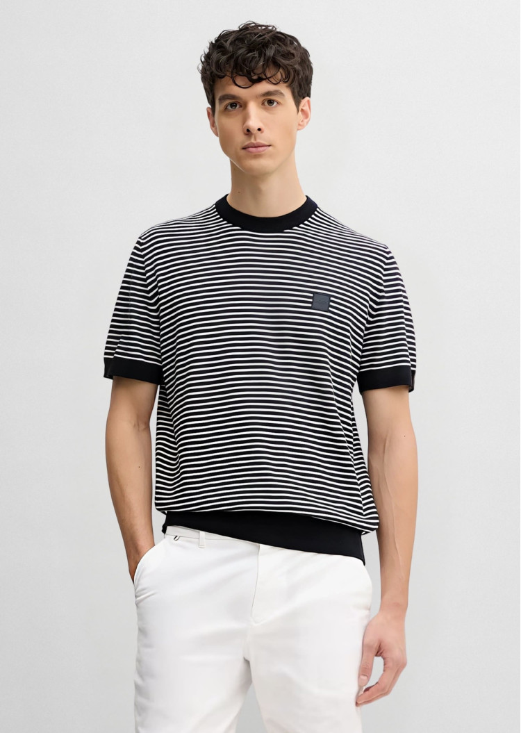 Футболка трикотажна Relaxed Fit для чоловіків (479640), колір Синій - №2