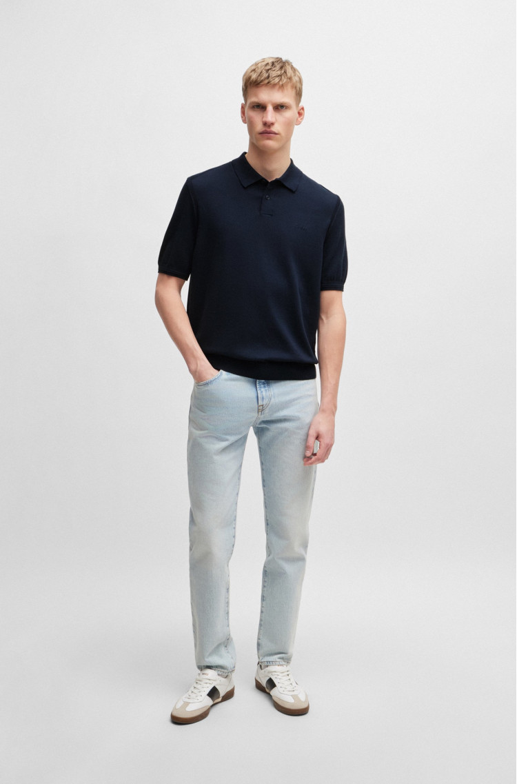 Трикотажное поло Regular Fit для мужчин (479642), цвет Синий - №3