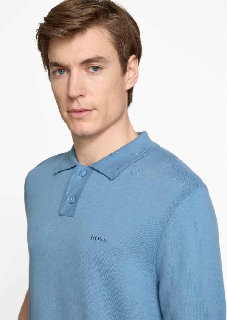 Трикотажне поло Regular fit для чоловіків (479643), колір Синій - №4