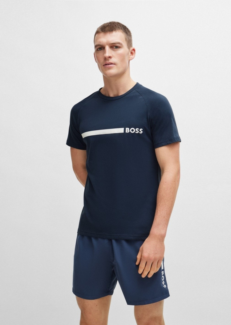Футболка пляжная Slim fit для мужчин (479647), цвет Синий - №2