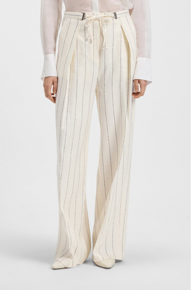 Брюки fashion Relaxed Fit для жінок (479659), колір Молочний - №2