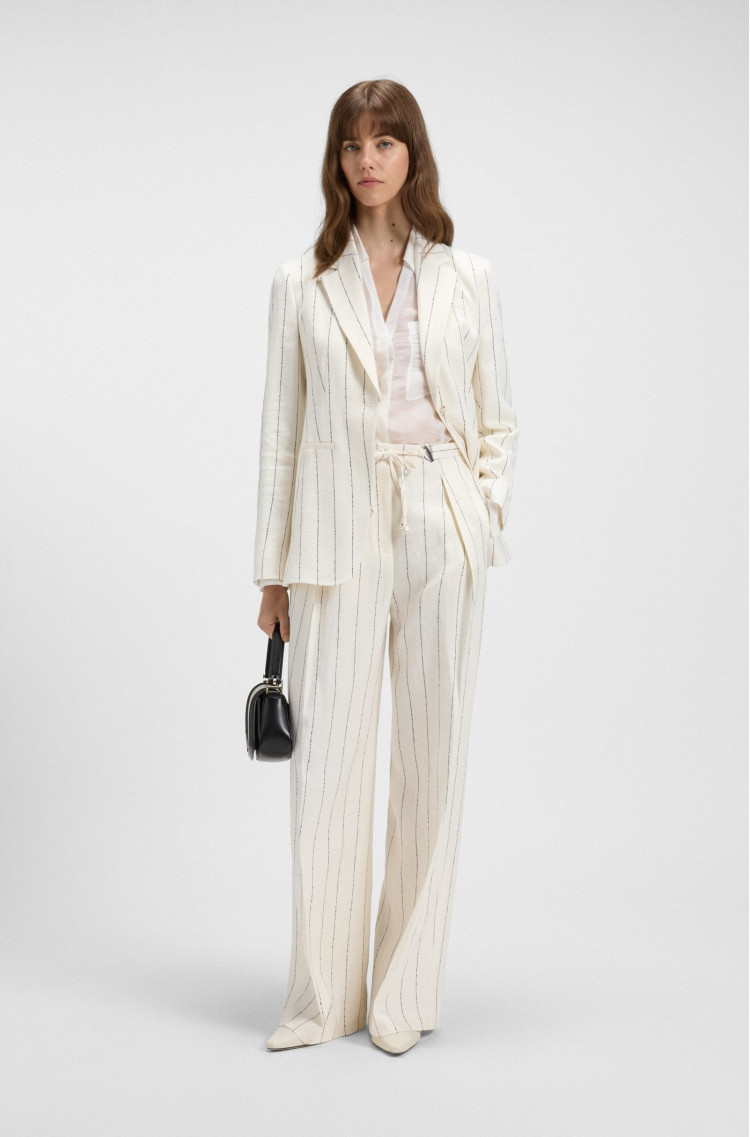 Брюки fashion Relaxed Fit для жінок (479659), колір Молочний - №3