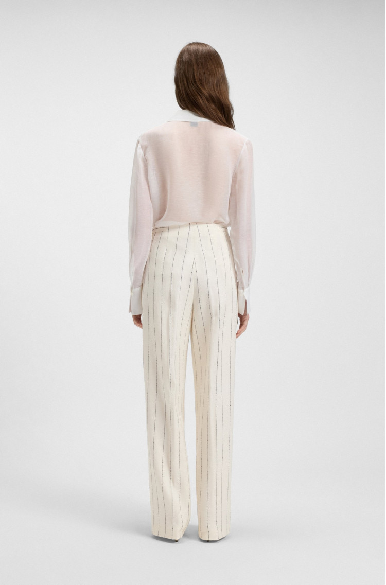 Брюки fashion Relaxed Fit для женщин (479659), цвет Белый - №4