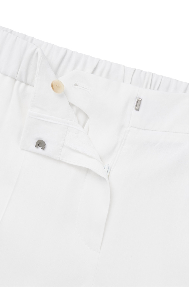 Брюки повседневные Relaxed fit Высокая для женщин (479664), цвет Белый - №6