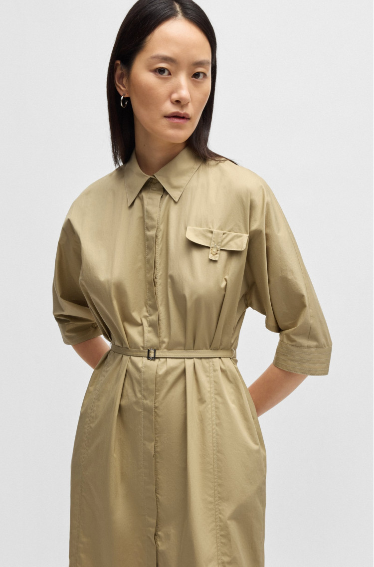 Платья миди Relaxed fit для женщин (479670), цвет Бежевый - №6