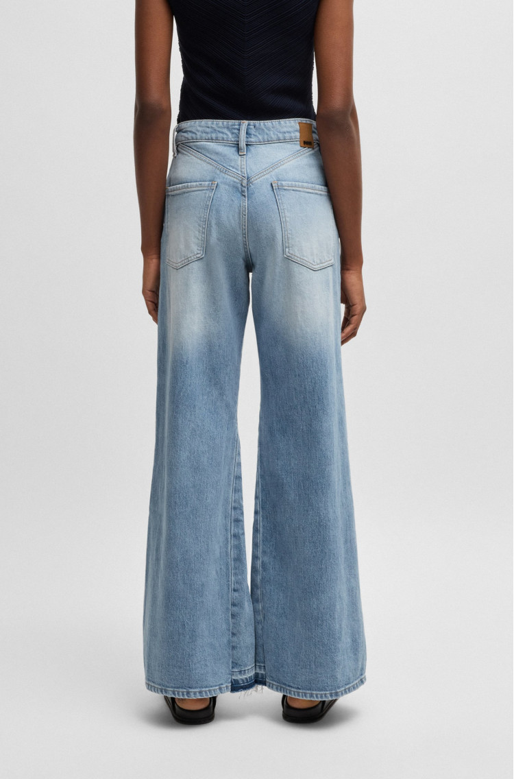 Джинсы Relaxed Regular Fit Средняя для женщин (479673), цвет Синий - №4