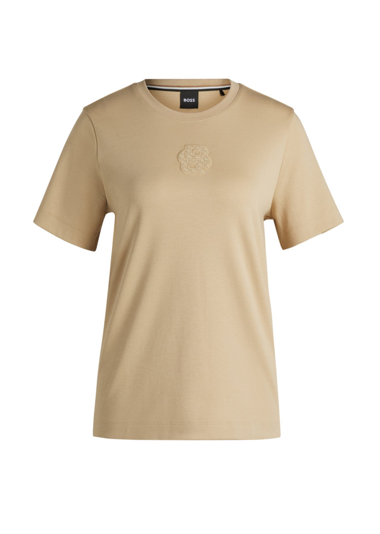 Футболка Regular fit для женщин (479678), цвет Бежевый - №1