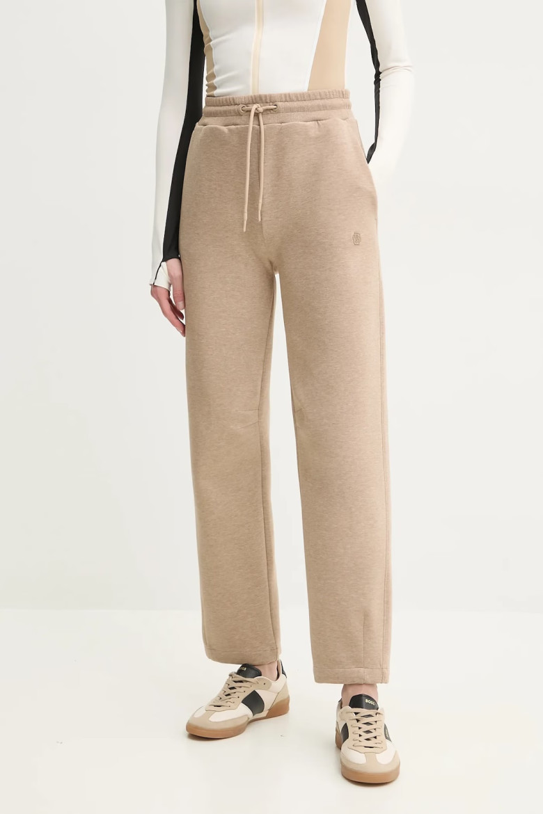 Брюки джерси Regular Fit: классический крой, средняя свобода движений. Высокая