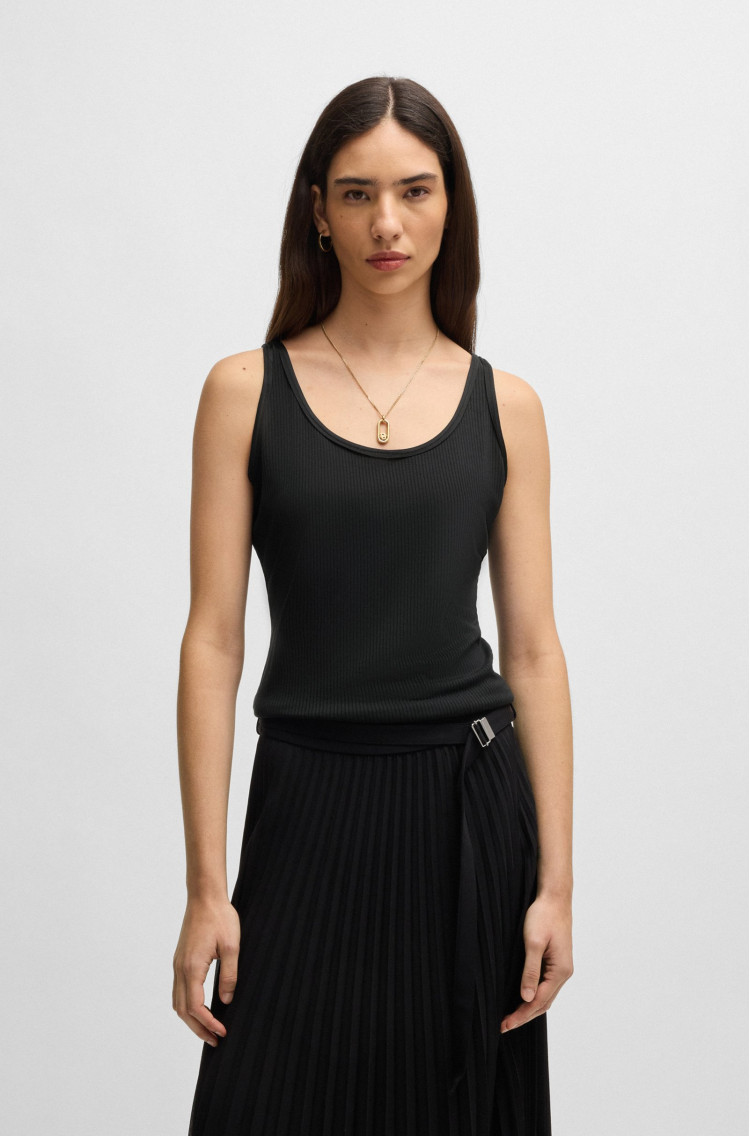Майка Slim fit для женщин (479688), цвет Черный - №2
