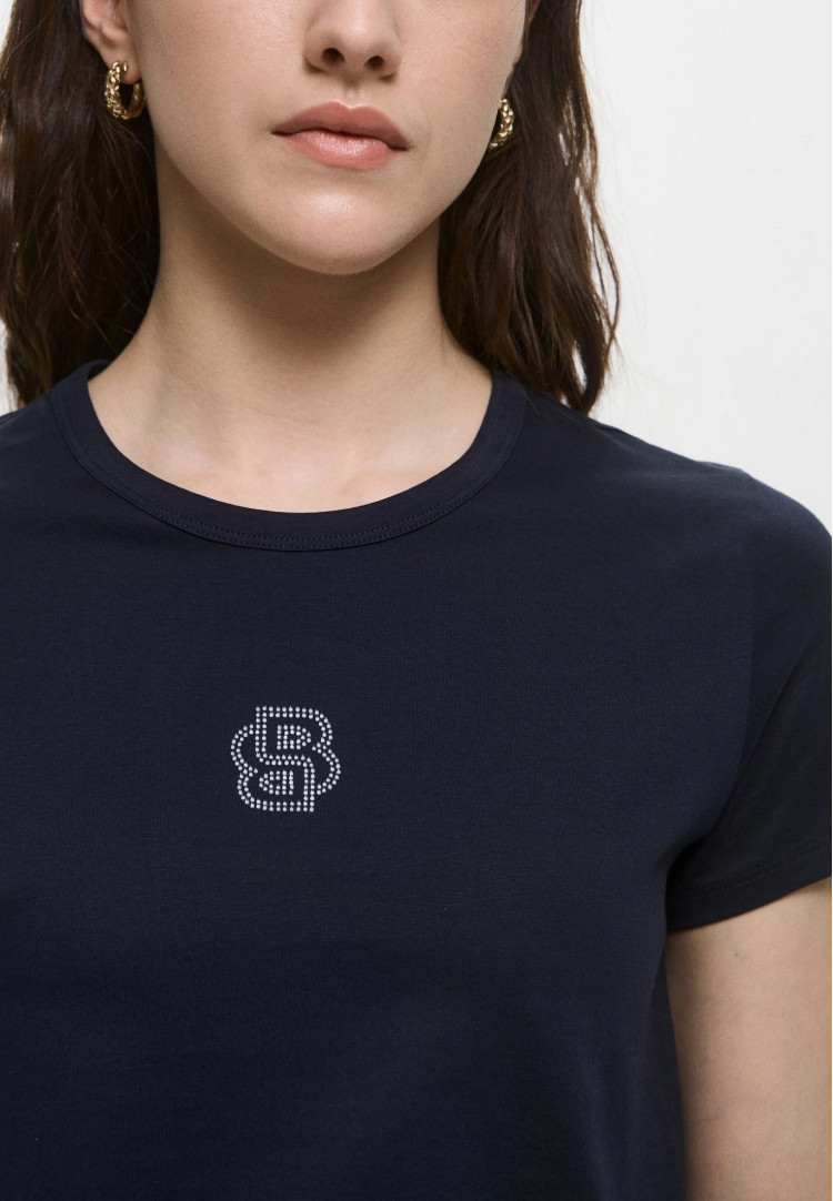Футболка Slim fit для жінок (479690), колір Синій - №5