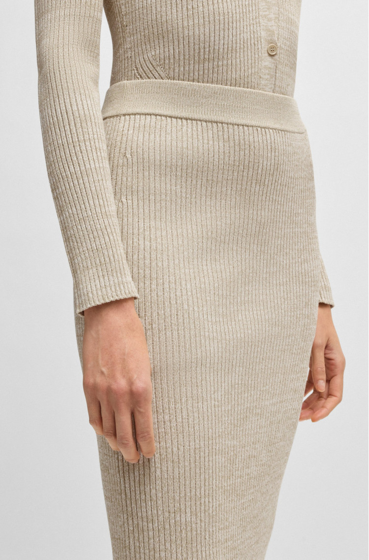 Спідниця міді Slim fit для жінок (479695), колір Бежевий - №5