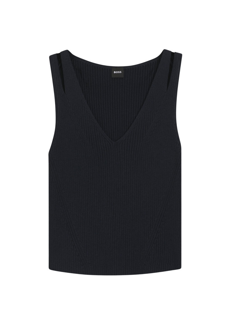 Майка Slim fit для женщин (479696), цвет Синий - №1