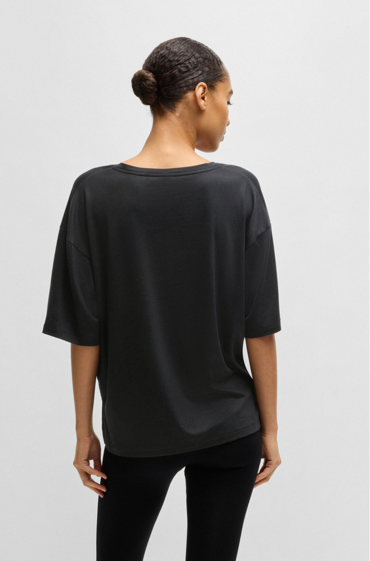 Футболка Relaxed fit для жінок (479741), колір Чорний - №4
