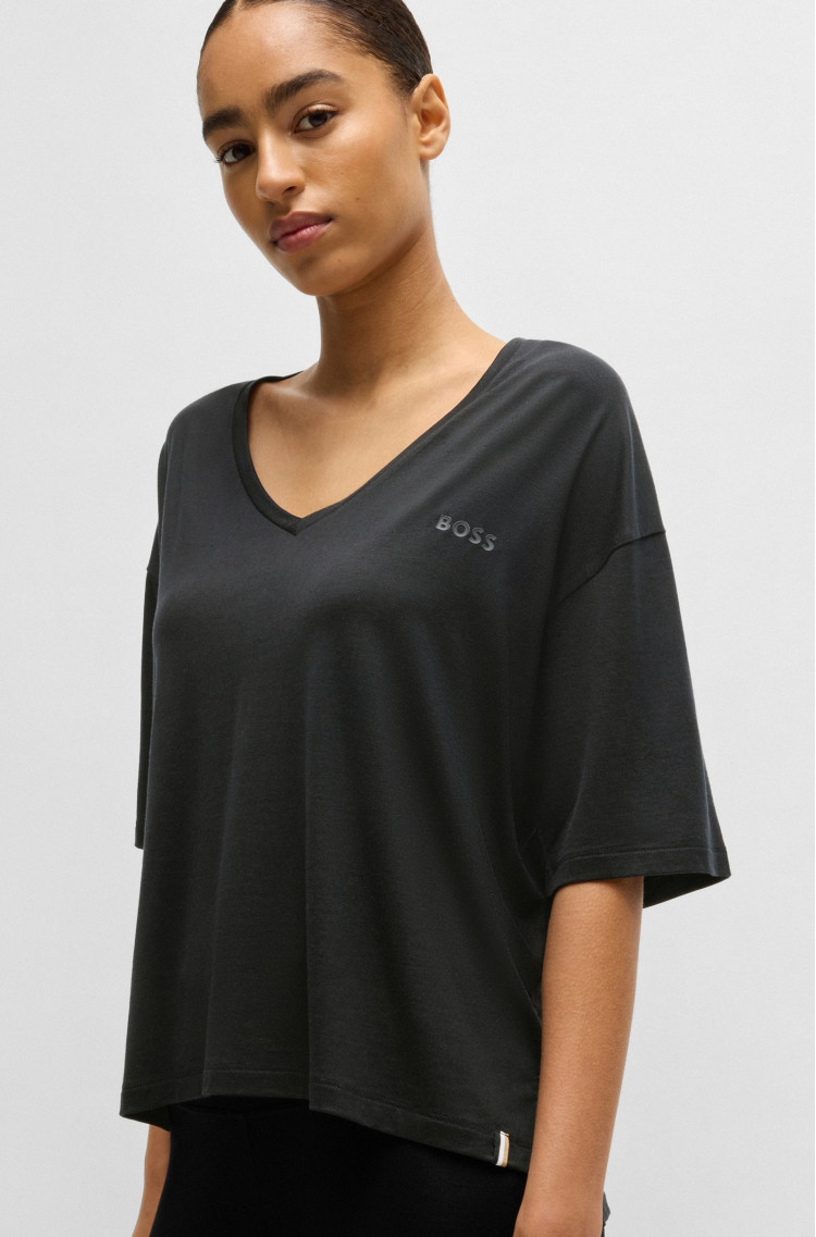 Футболка Relaxed fit для жінок (479741), колір Чорний - №5