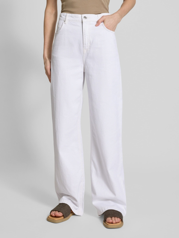 Джинсы Regular Regular fit Высокая для женщин (479758), цвет Белый - №2