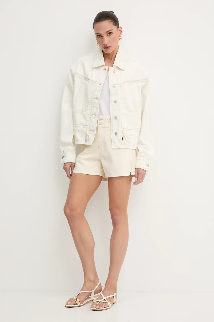 Джинсова куртка Regular Fit для жінок (479759), колір Білий - №3