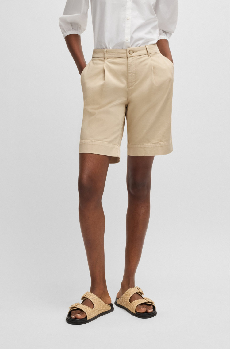 Шорти Relaxed fit для жінок (479763), колір Бежевий - №2