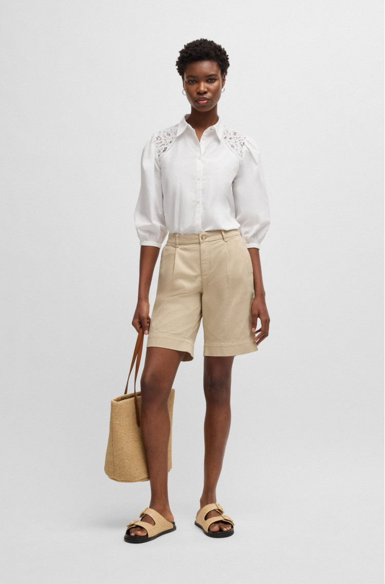 Шорти Relaxed fit для жінок (479763), колір Бежевий - №3