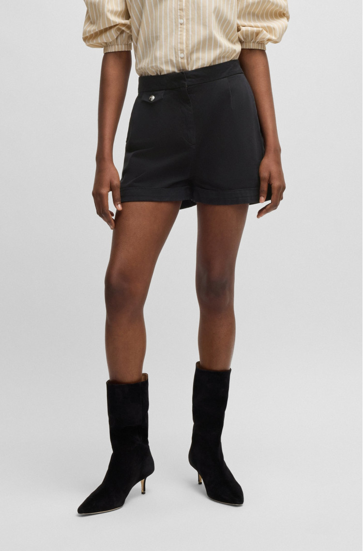 Шорти Regular Fit для жінок (479766), колір Чорний - №3
