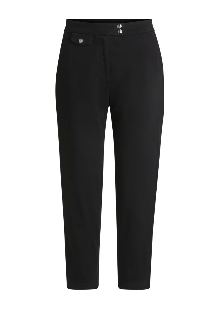 Брюки повсякденні Slim fit Висока для жінок (479770), колір Чорний - №1