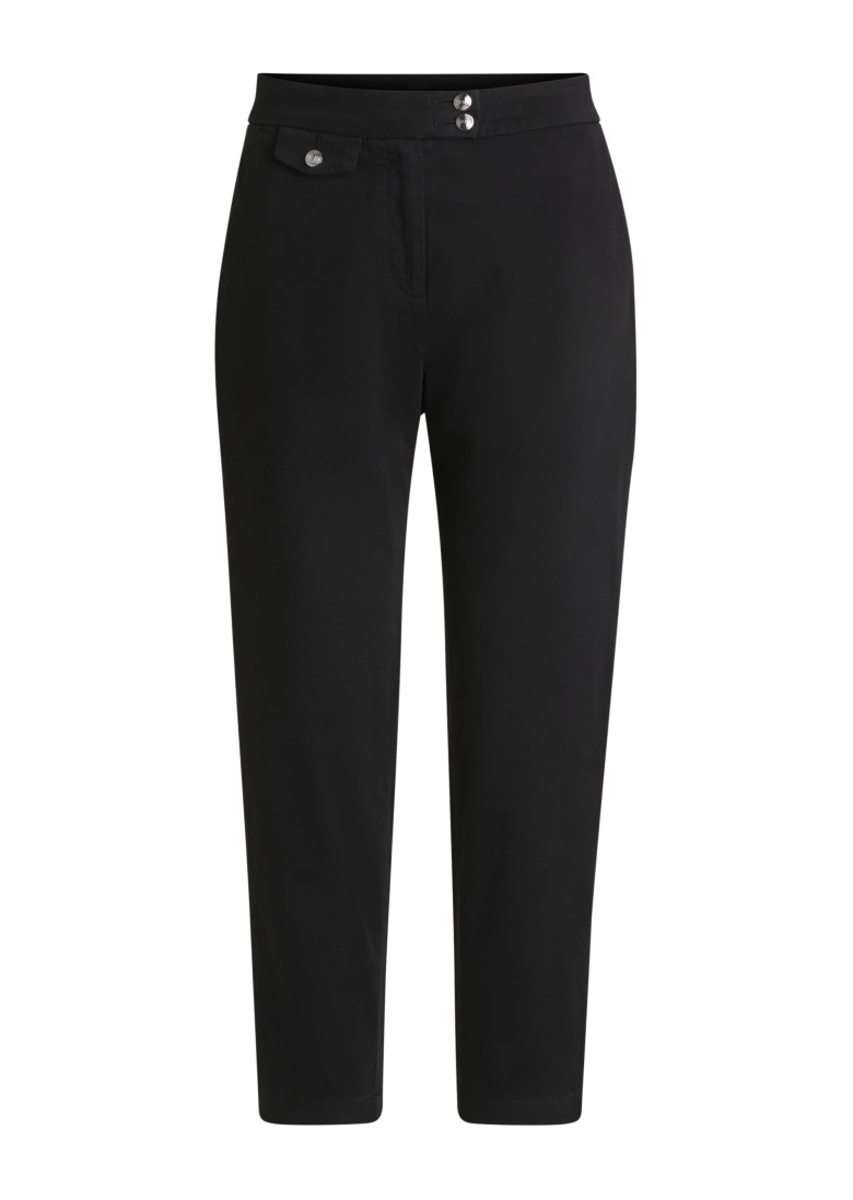 Брюки повседневные Slim Fit: приталенный силуэт, но не слишком узкий. Высокая