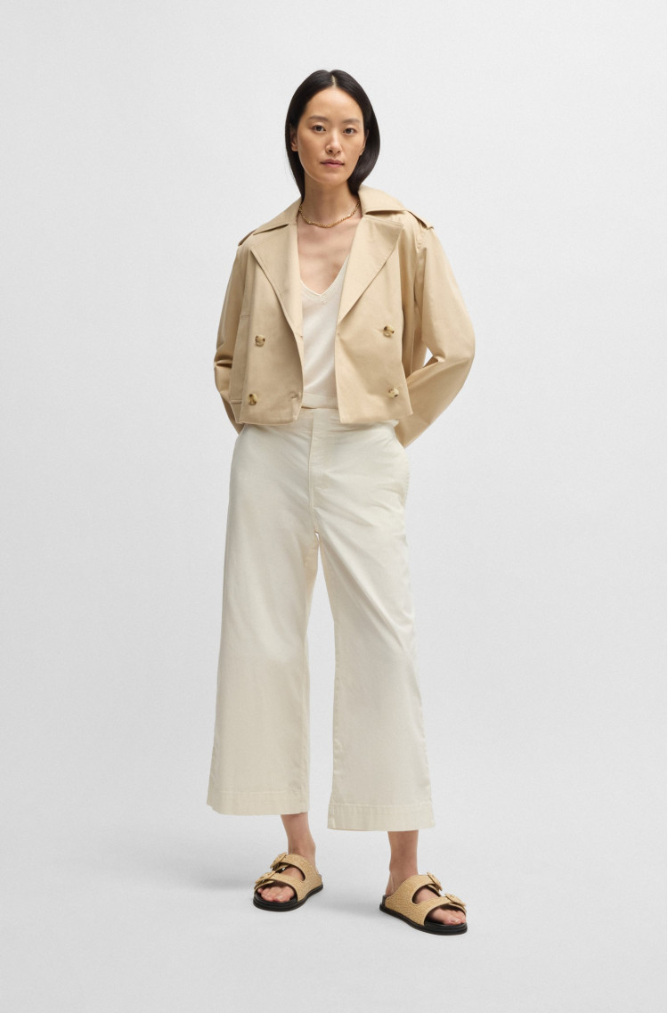 Брюки повсякденні Relaxed fit Середня для жінок (479773), колір Молочний - №3