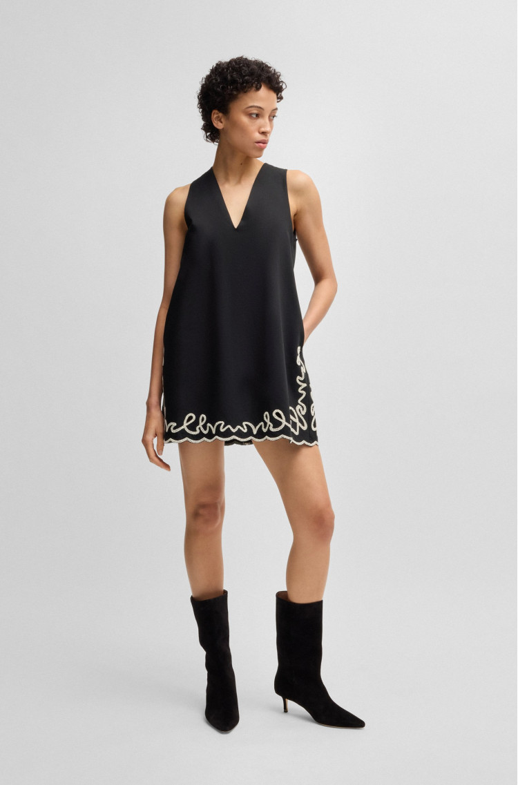 Платья мини Regular fit для женщин (479788), цвет Черный - №3