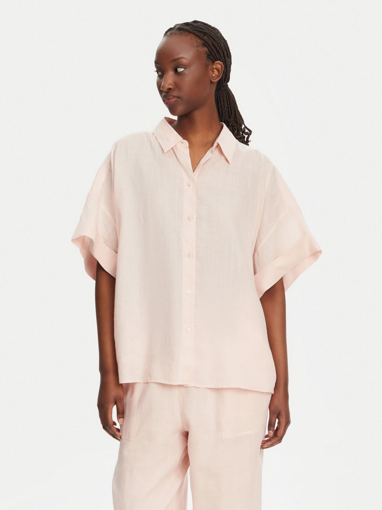 Блуза з коротким рукавом Relaxed fit для жінок (479792), колір Рожевий - №2