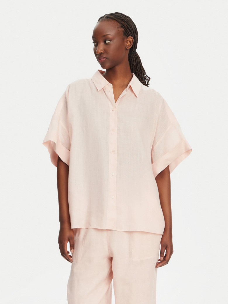 Блуза с коротким рукавом Relaxed Fit: свободный крой для максимального комфорта.