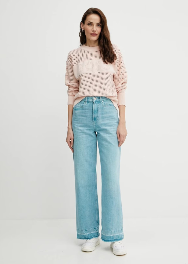 Джинсы Regular Regular fit Высокая для женщин (479795), цвет Синий - №3
