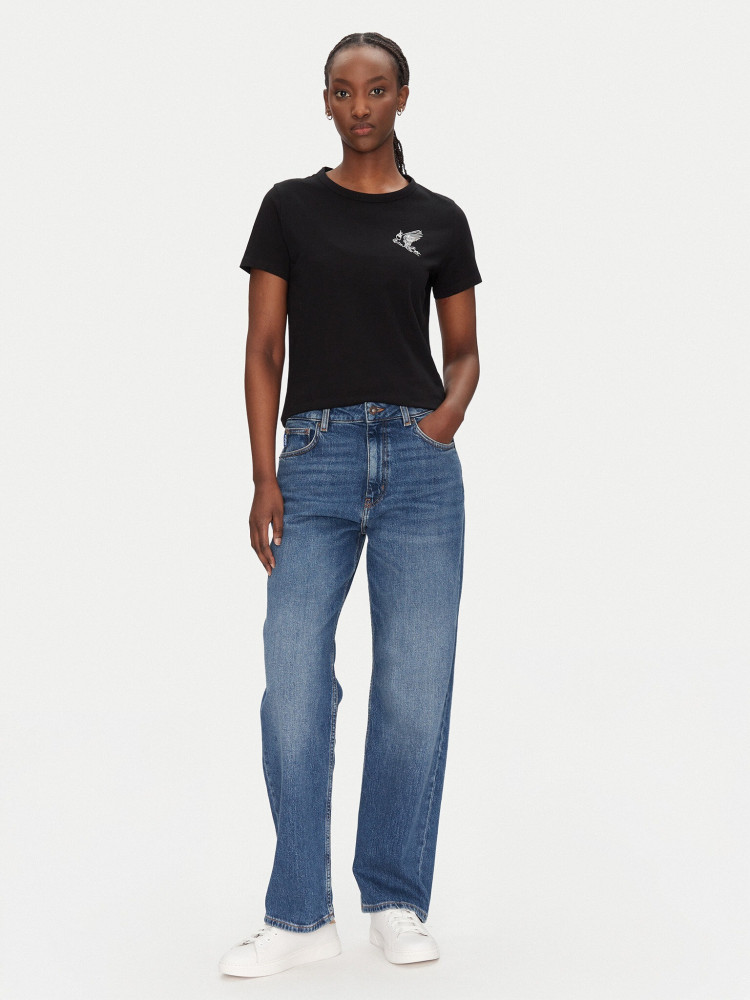 Футболка Slim Fit для жінок (479804), колір Чорний - №3
