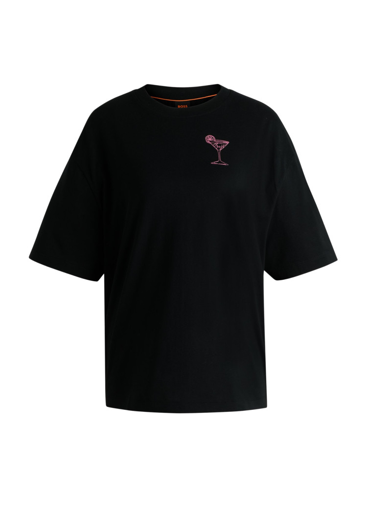 Футболка Regular fit для жінок (479805), колір Чорний - №1
