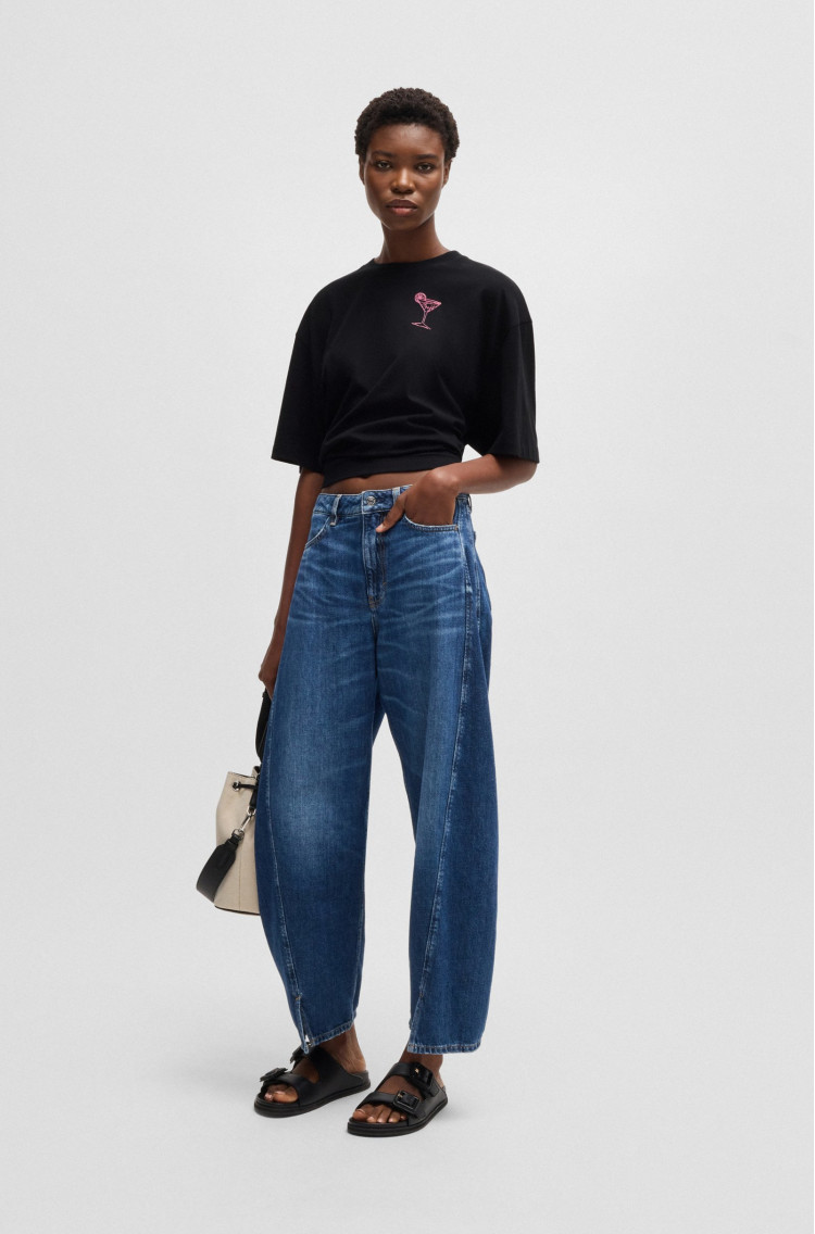Футболка Relaxed Fit для жінок (479805), колір Чорний - №3