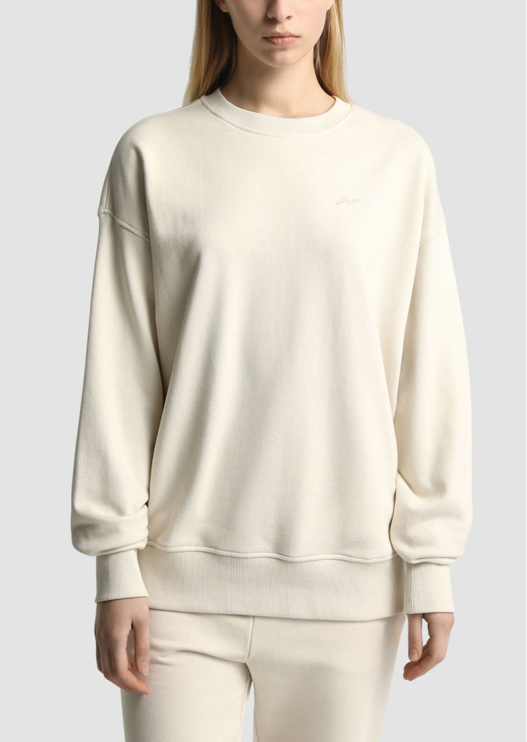 Толстовка Relaxed fit для женщин (479813), цвет Молочный - №1